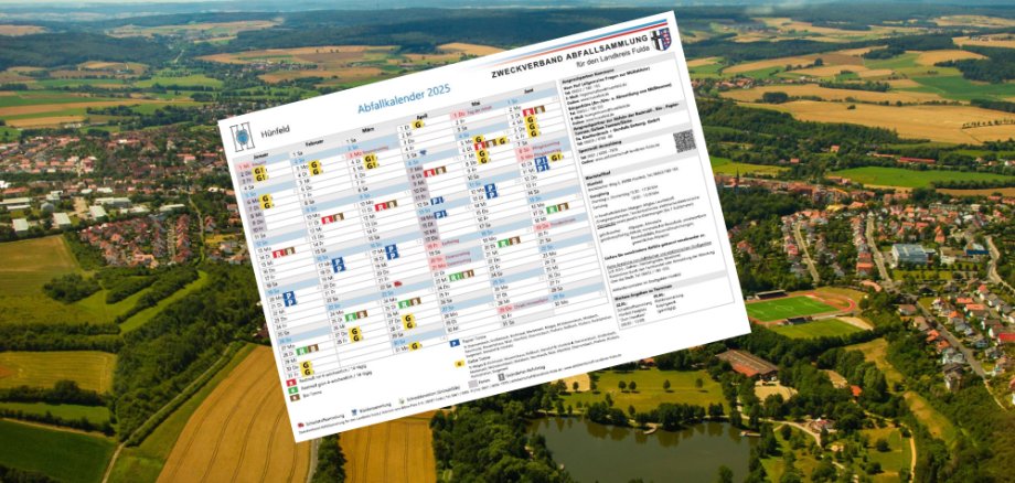 Hünfeld Luftaufnahme mit Kalender