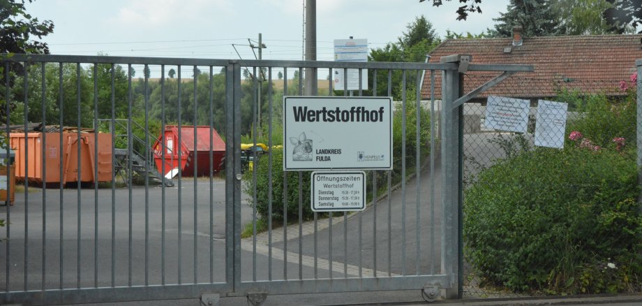 Eingang Wertstoffhof